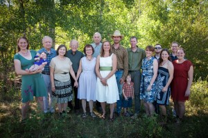 Some of the Clark family made it out to Montana for our wedding reception. Photo copyright Jill Fineis photography. 