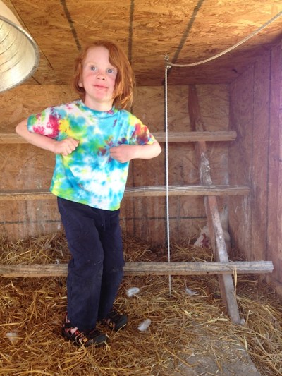 Ranch Camp with the Graham family again - Talus the Chicken collects our eggs